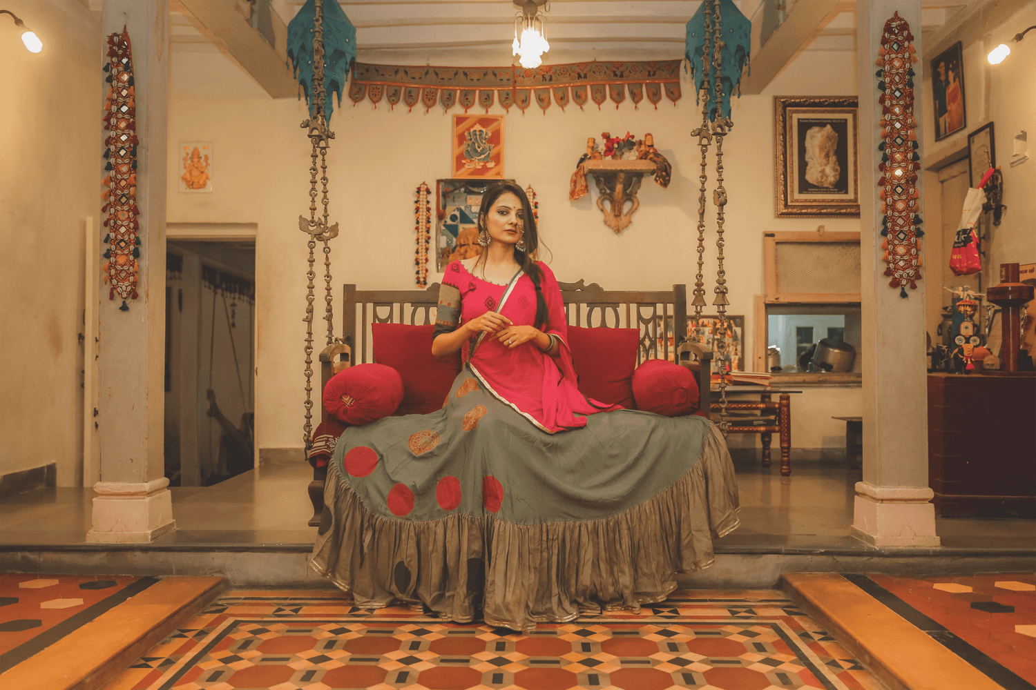 Chaniya choli | Hand block printed chaniya choli | Lehenga Choli | Silk Chaniya Choli | Silk Lehenga Choli | Custom made chaniya choli